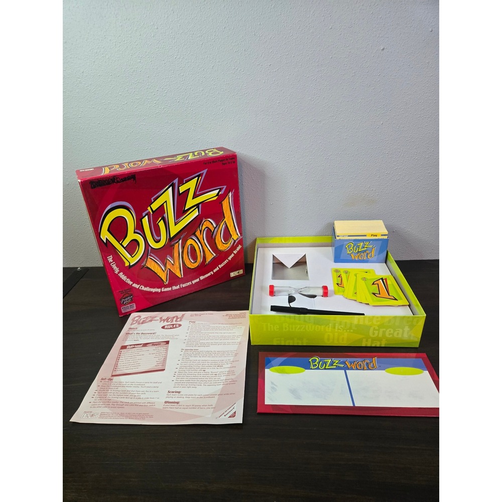 BuzzWord Board Game Patch Products Pizza Hut Edition Word Association Party Game